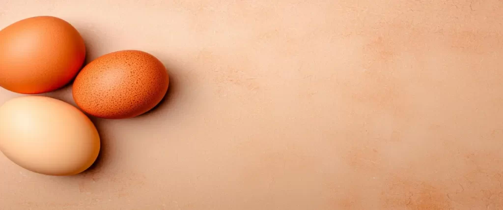 Brown eggs on textured surface